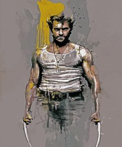 Wolverine Splash paint by numbers