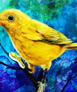 Yellow Canary Art paint by number