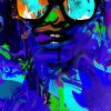 Abstract Lady With Glasses paint by numbers