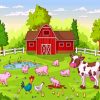 Aesthetic Happy Farm And Animals paint by numbers