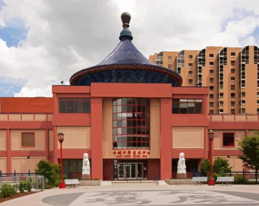 Aesthetic Calgary Chinese Cultural Centre Canada paint by numbers