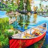 Aesthetic Canoeing Art paint by numbers