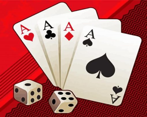 Aesthetic Casino Cards paint by number