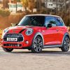 Aesthetic Red Mini Couper paint by numbers