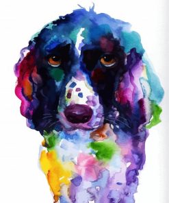 Aesthetic English Cocker Spaniel paint by numbers