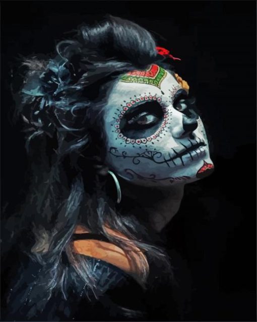 Aesthetic La Clavera Catrina paint by numbers