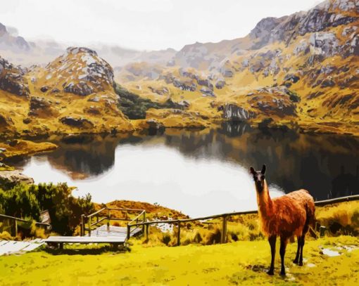 Aesthetic Parque National Cajas Cueunca paint by numbers