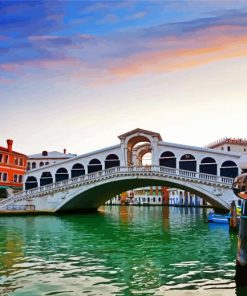 Aesthetic Rialto Bridge Burano paint by numbers