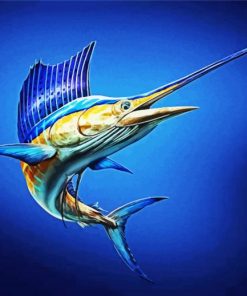 Swordfish Art paint by numbers