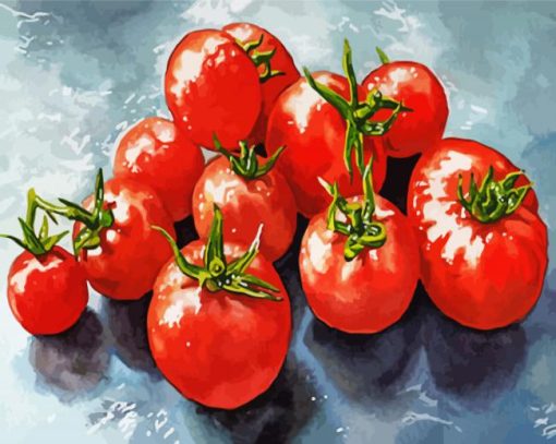 Tomatoes paint by numbers