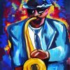 Trombone Man Art paint by numbers