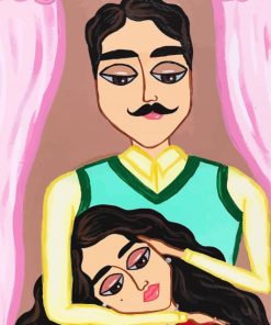 Aesthetic Arab Couple paint by number