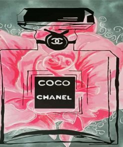 Aesthetic Coco Chanel Perfum paint by numbers