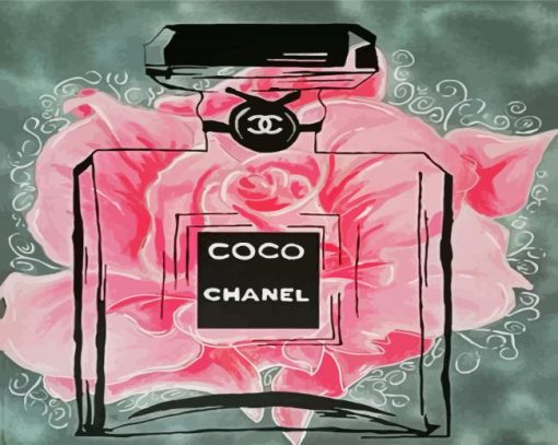 Aesthetic Coco Chanel Perfum paint by numbers