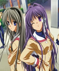 Aesthetic Clannad Anime paint by number