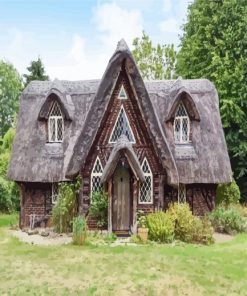 Aesthetic Brown Cottage paint by numbers