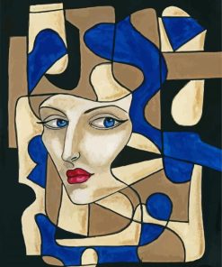 Aesthetic Lady Cubism paint by numbers