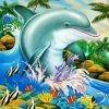 Aesthetic Dophins Art paint by numbers