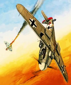 Stuka Plane Illustration paint by numbers