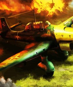 Stuka Plane paint by numbers