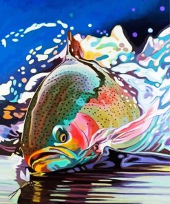 Trout Fish In The Sea - paint by numbers