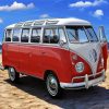 Aesthetic Volkswagen Campervan paint by numbers