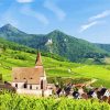 Alsace France Landscape paintby numbers