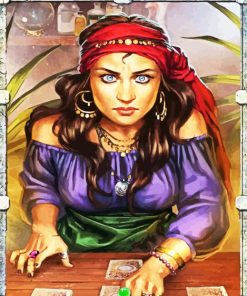 Arab Tarot Fortune Teller paint by numbers