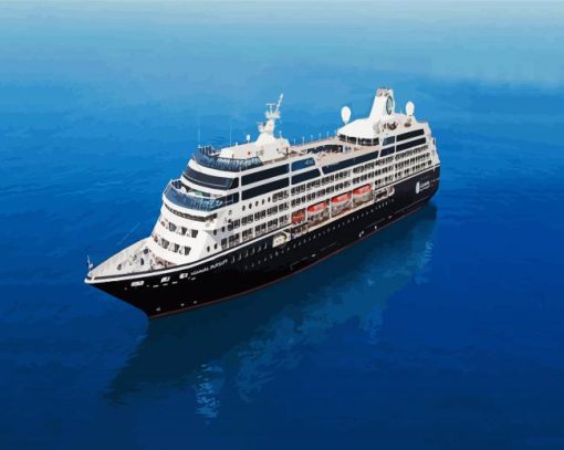 Azamara Ship In The Ocean paint by numbers