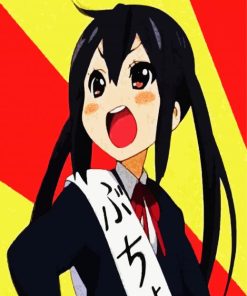 Azusa Nakano Anime Character paint by numbers