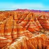 Badlands National Park South Dakota Landscape paint by numbers