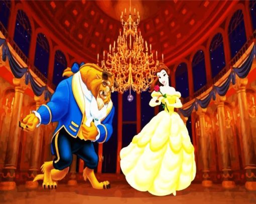 Beauty And The Beast paint by numbers