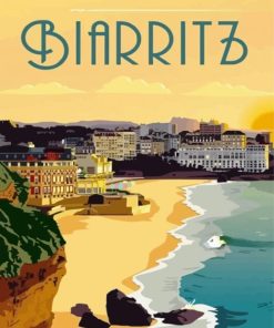 Biarritz Posters France paint by numbers