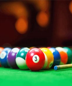 Billard Table paint by numbers