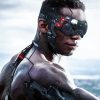 Black Cyborg Superhero paint by nunmbers