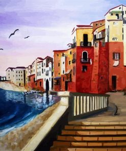 Sicily Cefalu Art paint by numbers