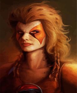 Aesthetic Cheetara Warrior paint by numbers