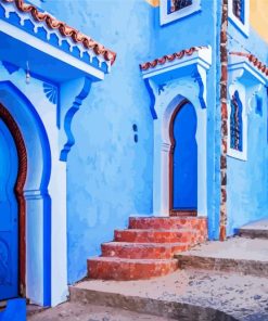 Chefchaouen City paint by numbers