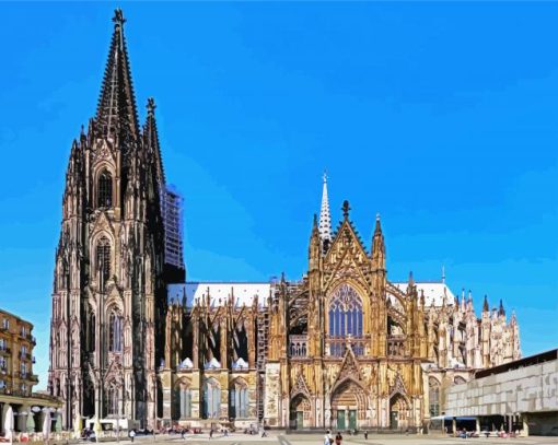 Cologne Cathedral Germany paint by numbers