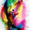 Colorful Woman paint by number