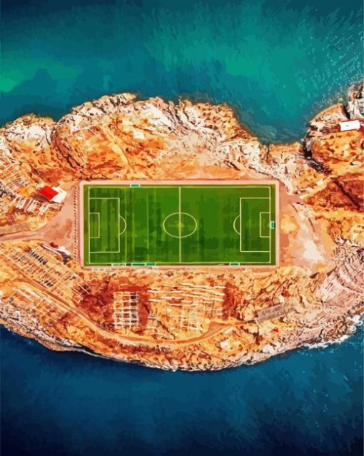 Cool Stadium paint by number