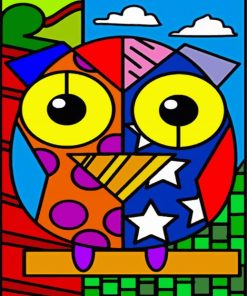 Cubism Bird Art paint by number