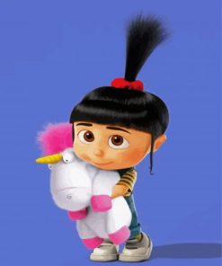 Cute Agnes Despicable Me paint by number