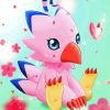 Cute Biyomon Digimon paint by number