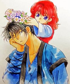 Cute Yona Of The Down Manga paint by numbers