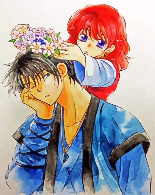 Cute Yona Of The Down Manga paint by numbers