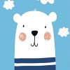 Cute Baby White Bear paint by numbers