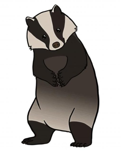 Cute Grey Bedgar paint by numbers