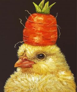 Cute Chick Bird paint by number