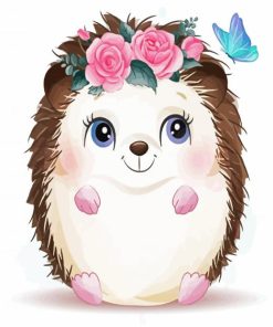 Cute Little Hedgehog paint by numbers